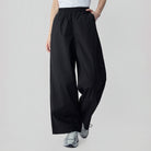 Women High Waist Wide Leg Elastic Waist Pants - Image 2