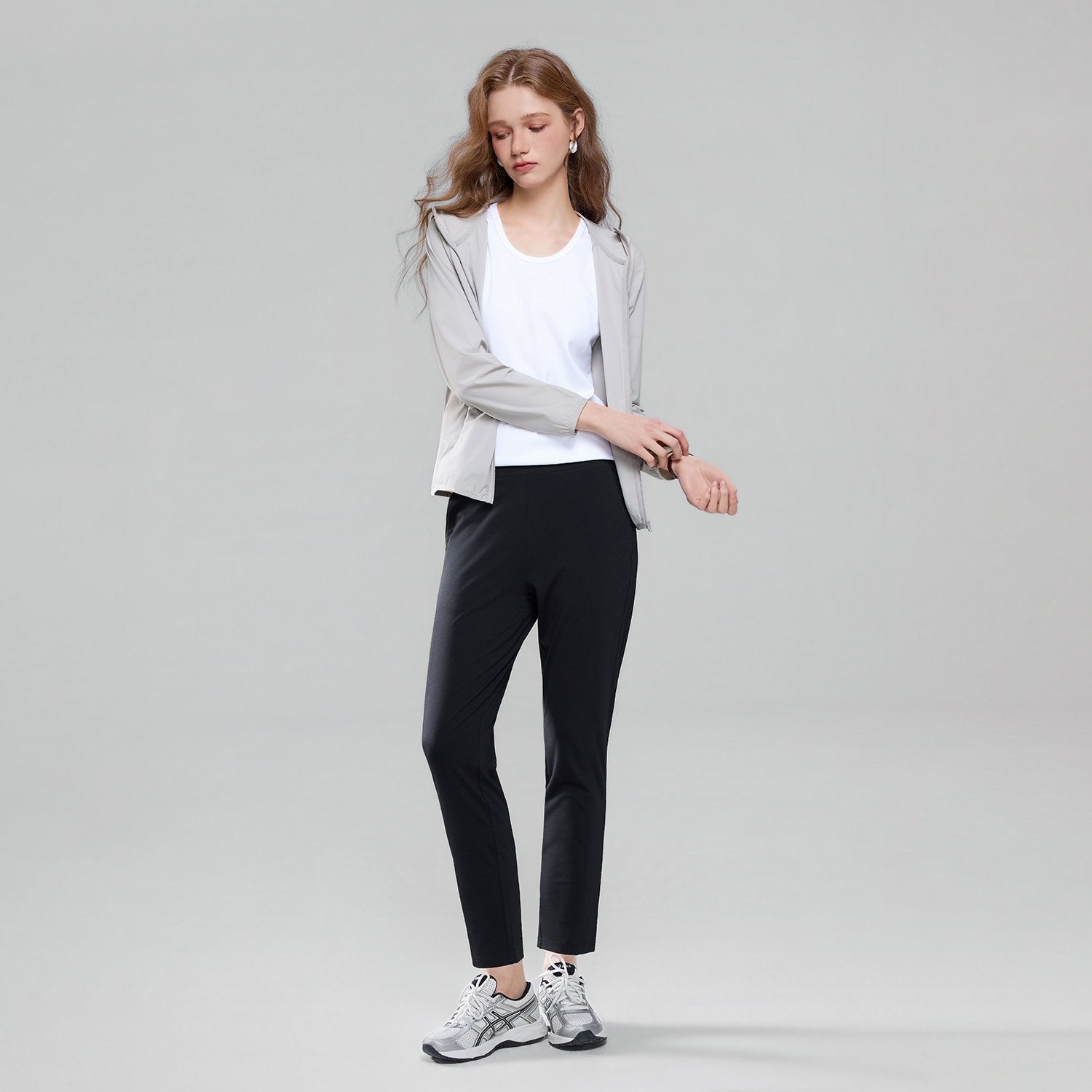 Women High Waist Regular Tapered  Pants - Image 2