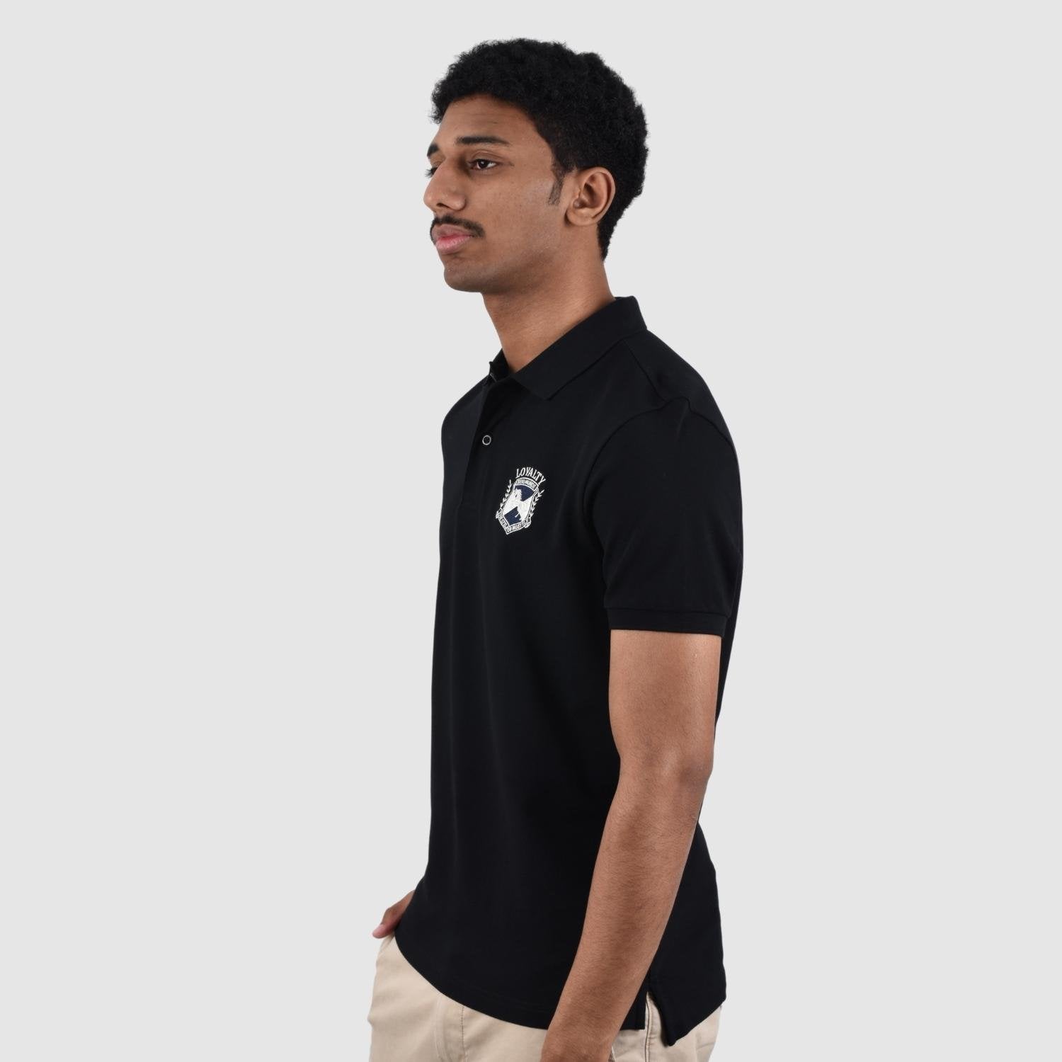 Men's Cotton Lycra Pique Flat Knit Short Sleeve Slim Polo - Image 2