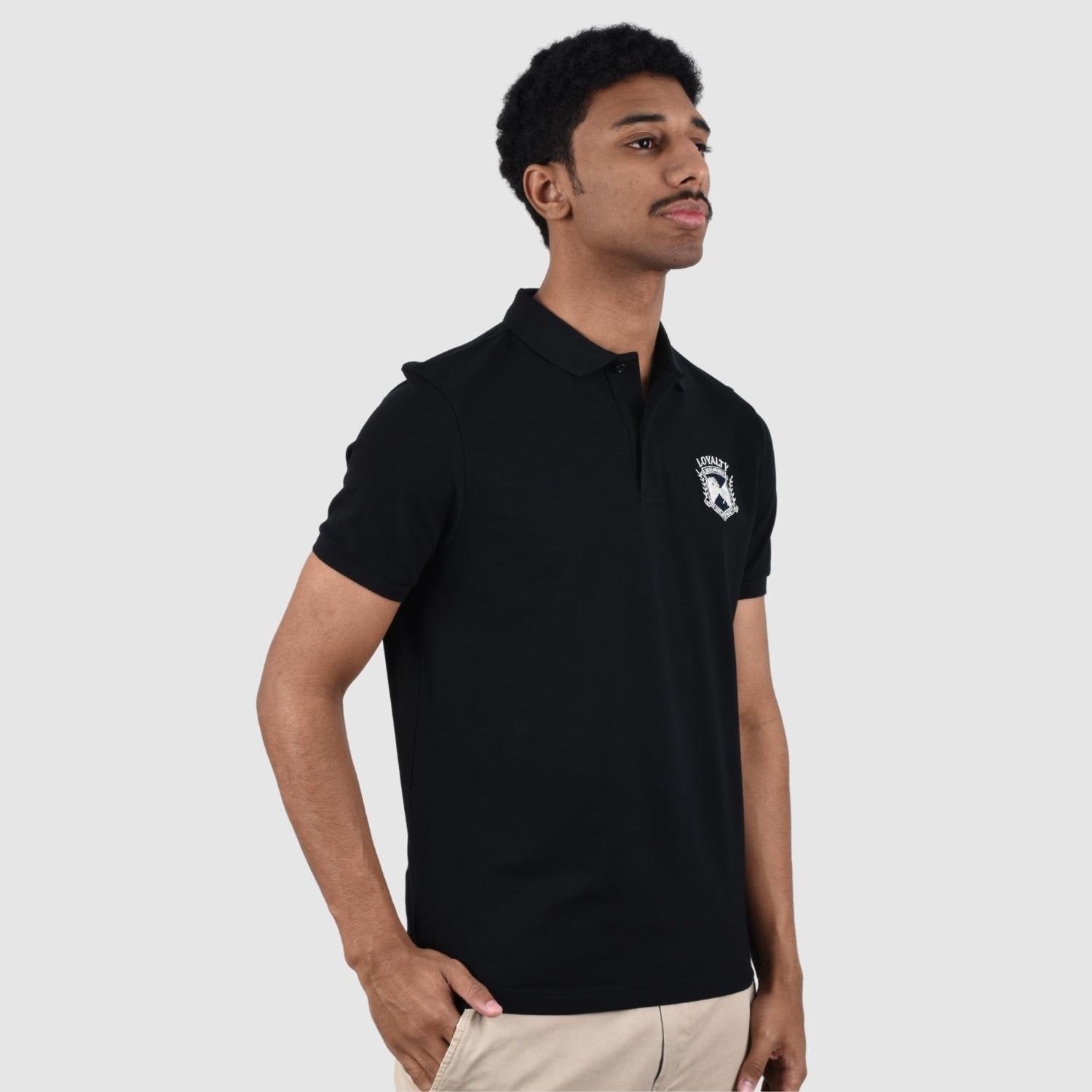 Men's Cotton Lycra Pique Flat Knit Short Sleeve Slim Polo - Image 3