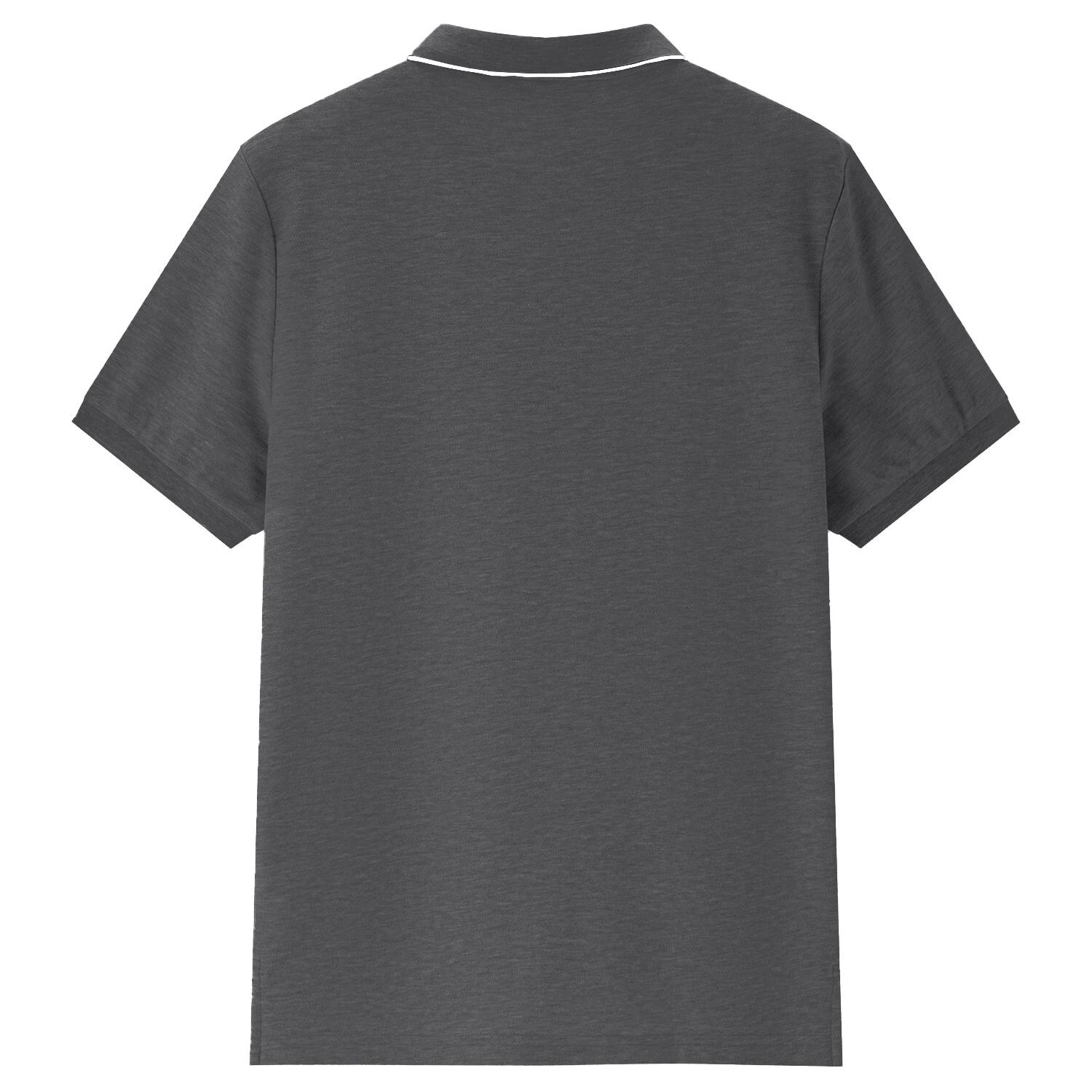 Men's Pique Flat Knit Collar Polo - Image 2