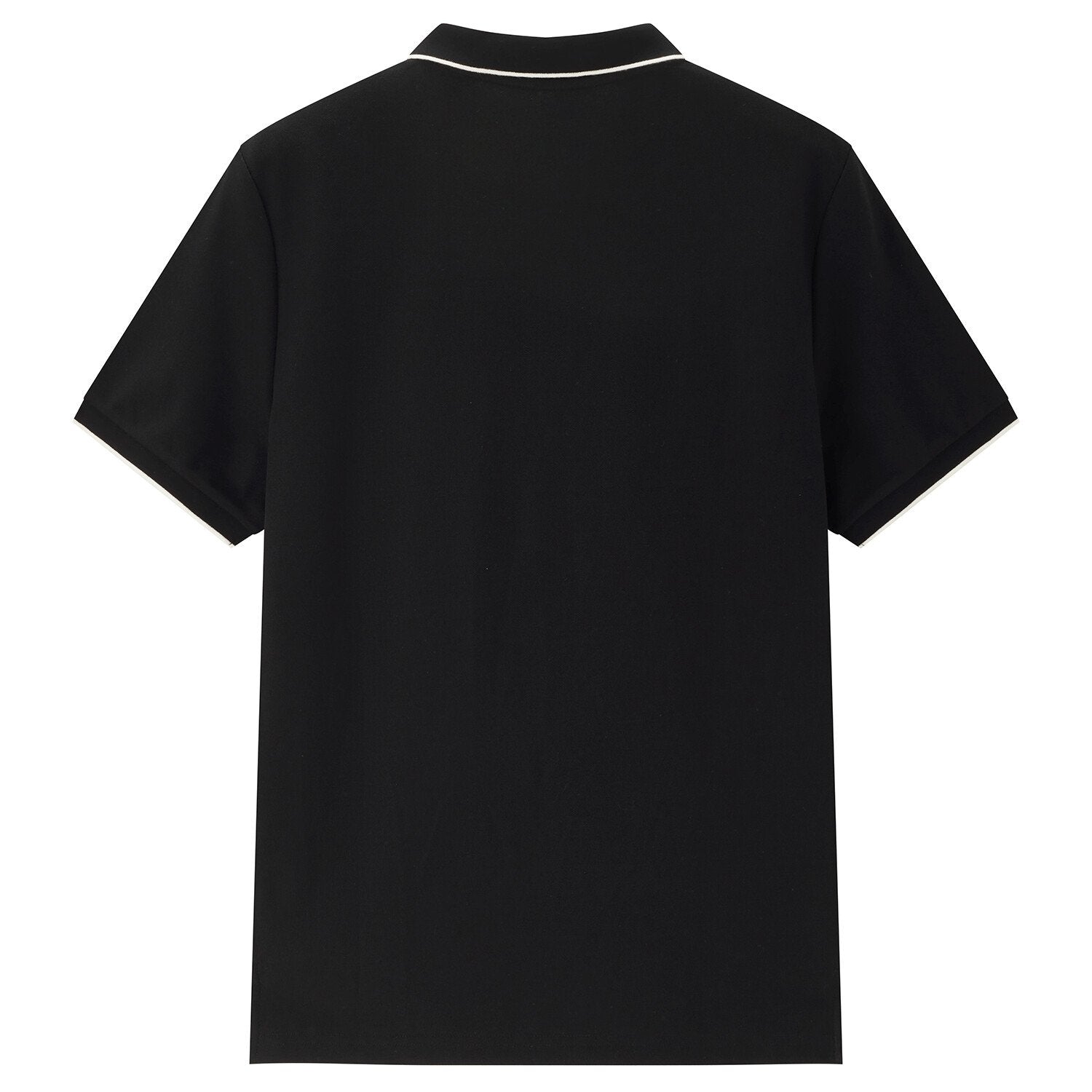 Men's Pique Flat Knit Collar Polo - Image 2