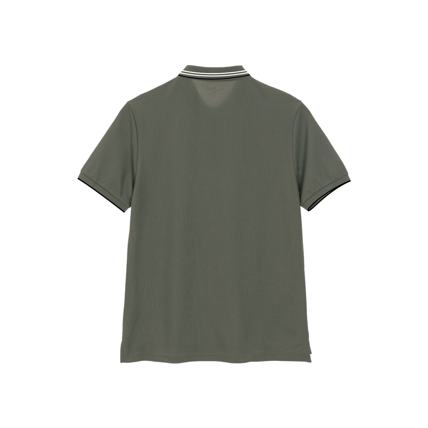 Men's Pique Flat Knit Collar Polo - Image 2