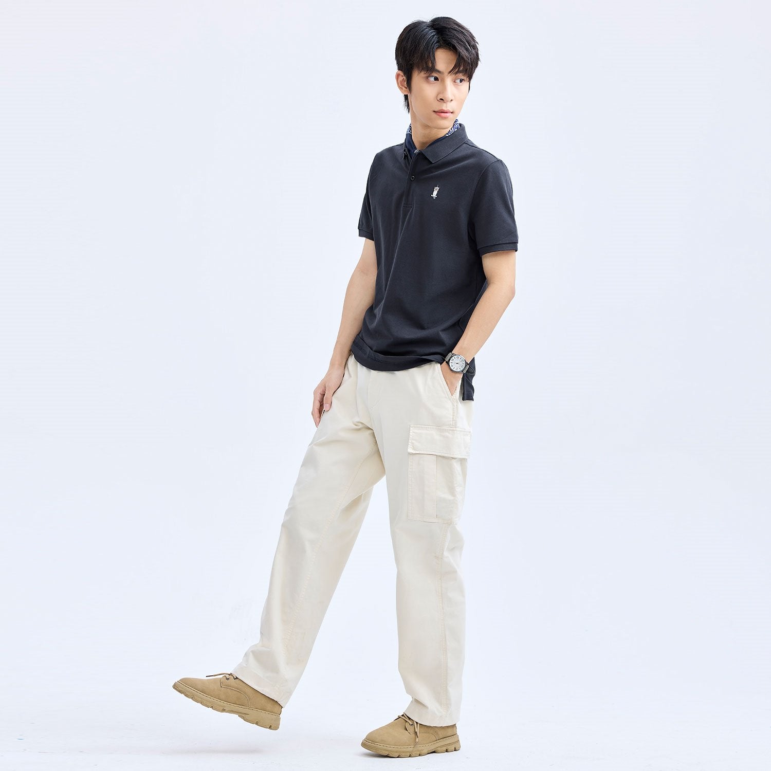 Men's Short Sleeve Regular Fit Polo Shirt - Image 2