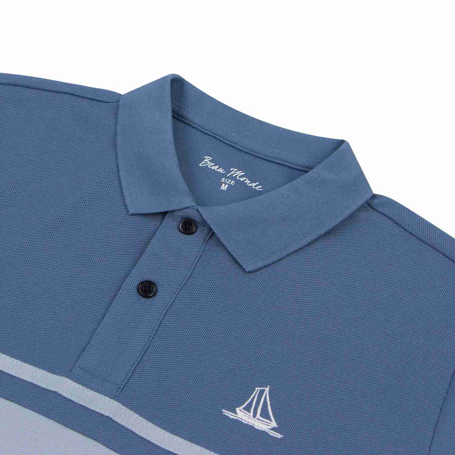 Men's Short Sleeve Slim Fit Bold Polo Shirt - Image 3