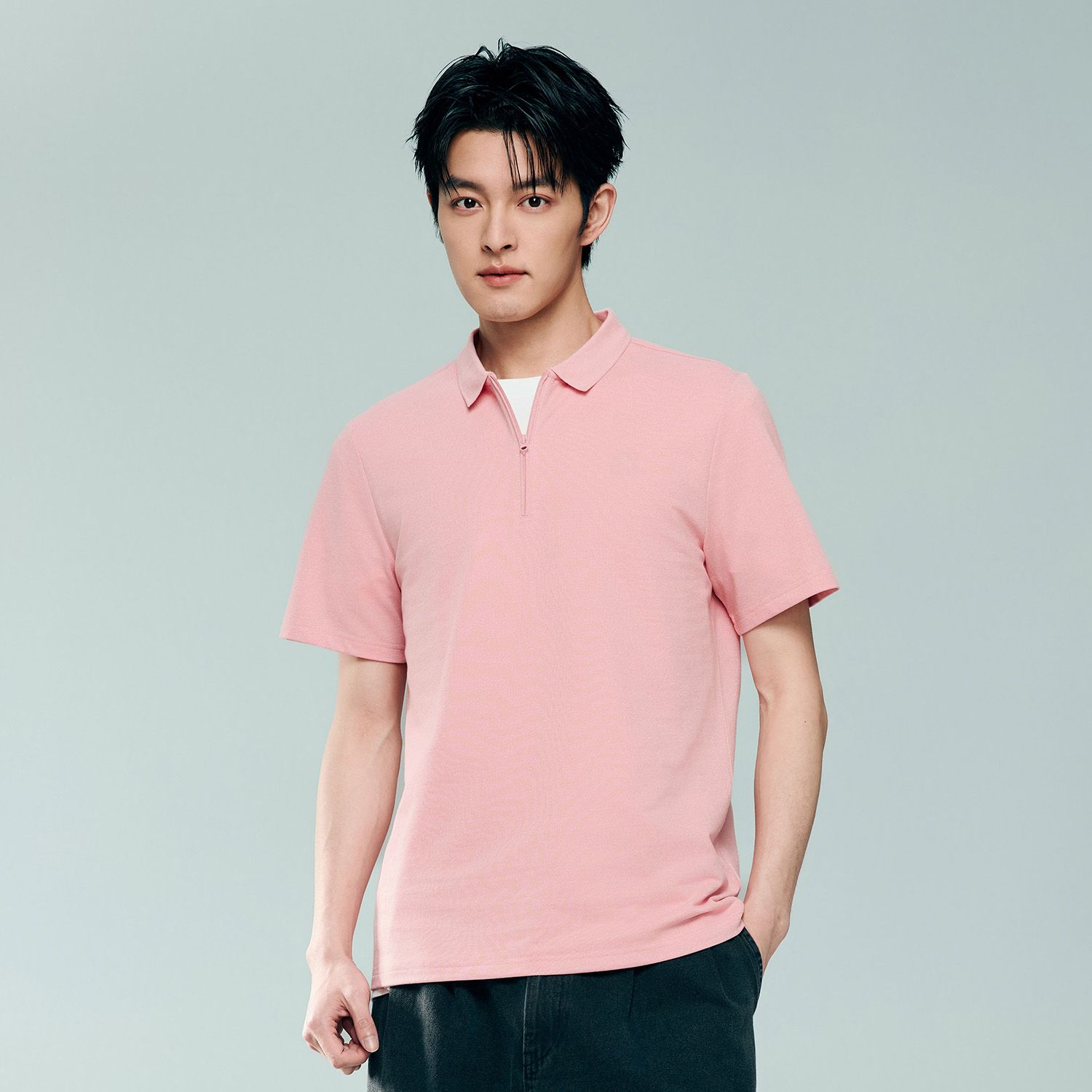 Men's Regular Fit Solid Polo - Image 4