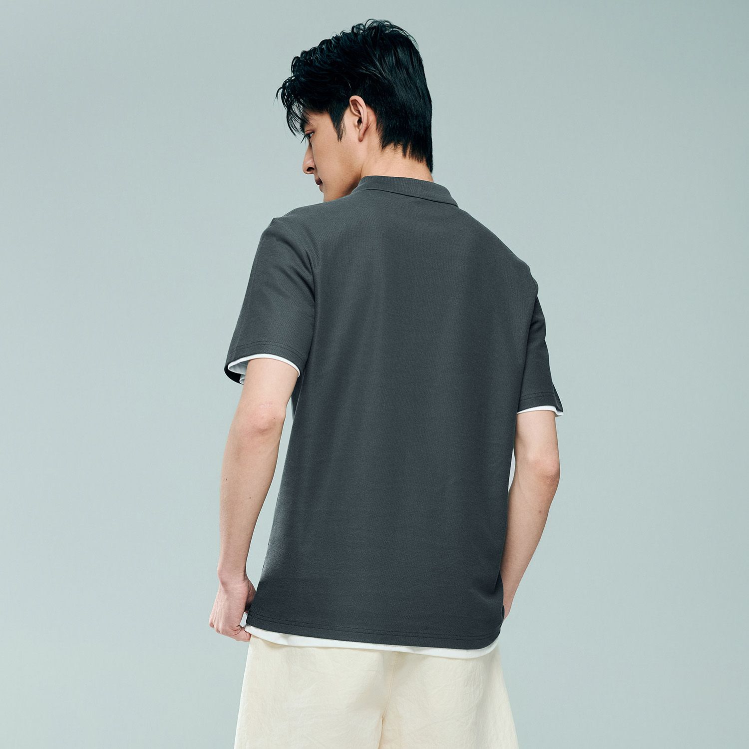 Men's Regular Fit Solid Polo - Image 6