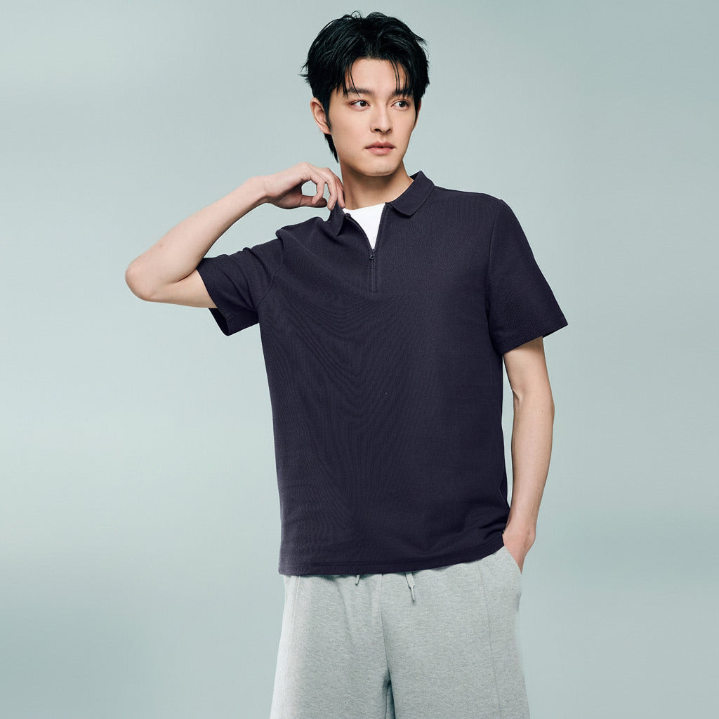 Men's Regular Fit Solid Polo - Image 2