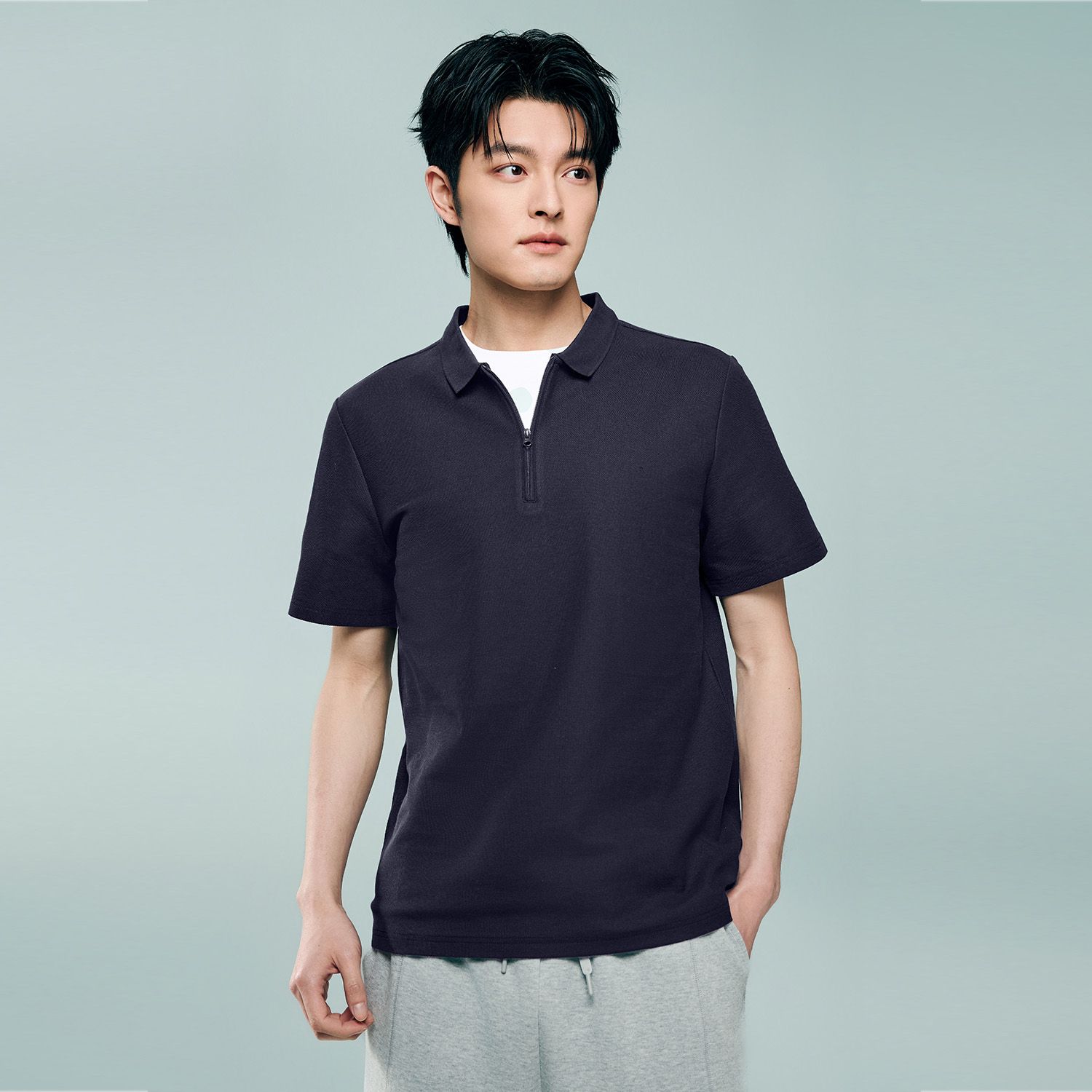 Men's Regular Fit Solid Polo - Image 4