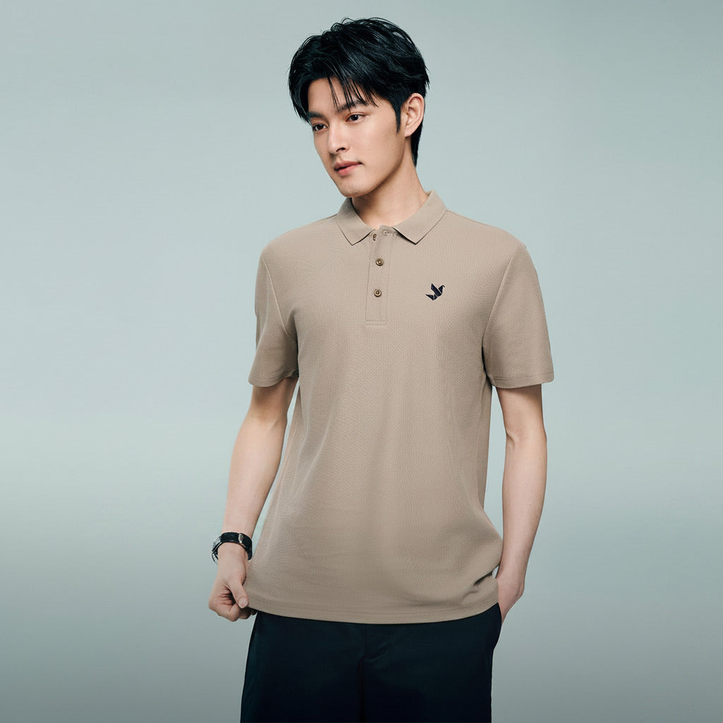 Men's Regular Fit Solid Polo - Image 2