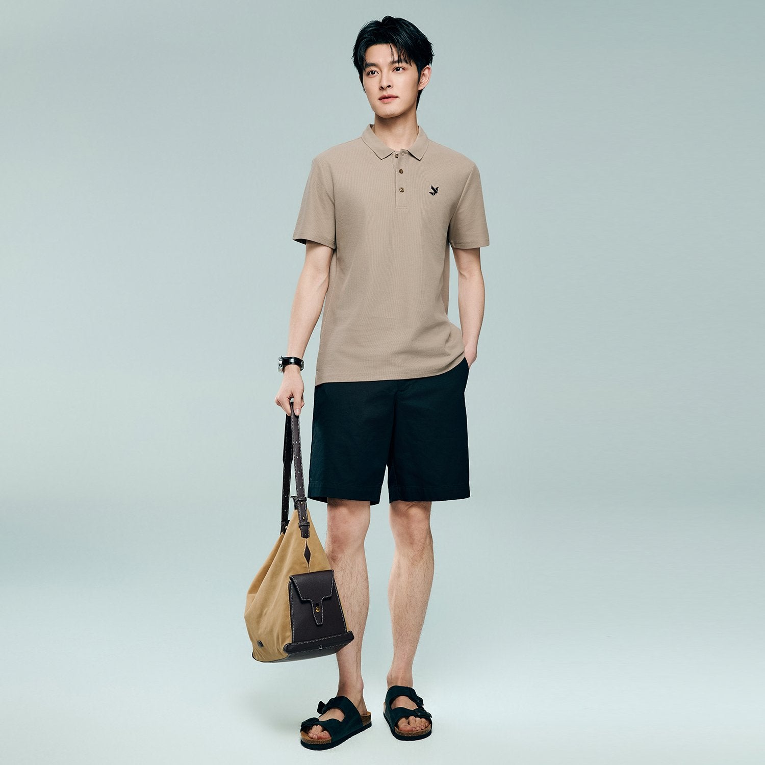 Men's Regular Fit Solid Polo - Image 5