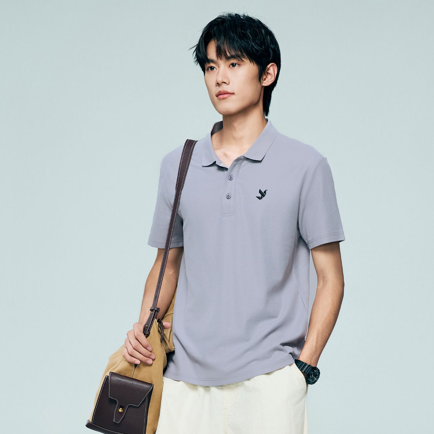 Men's Regular Fit Solid Polo - Image 2