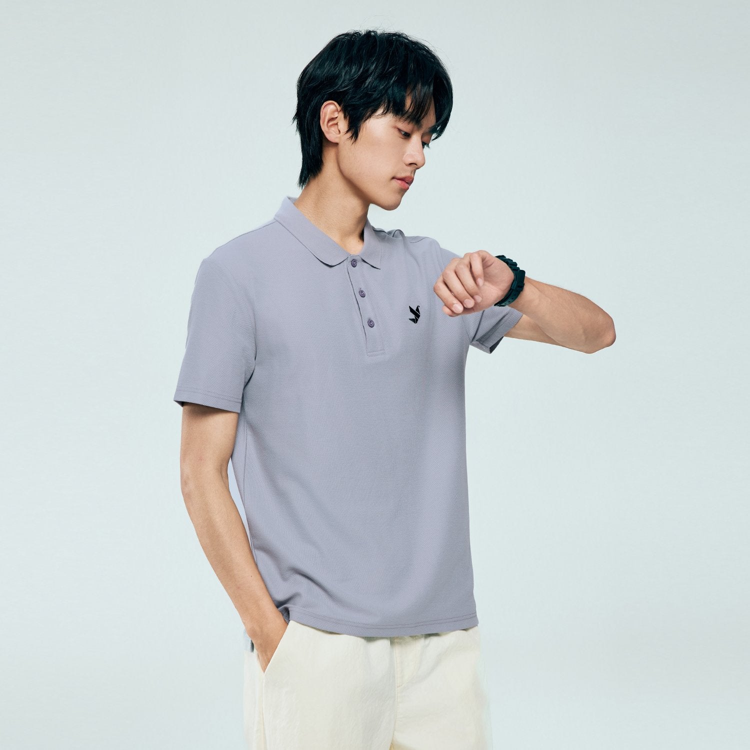 Men's Regular Fit Solid Polo - Image 3