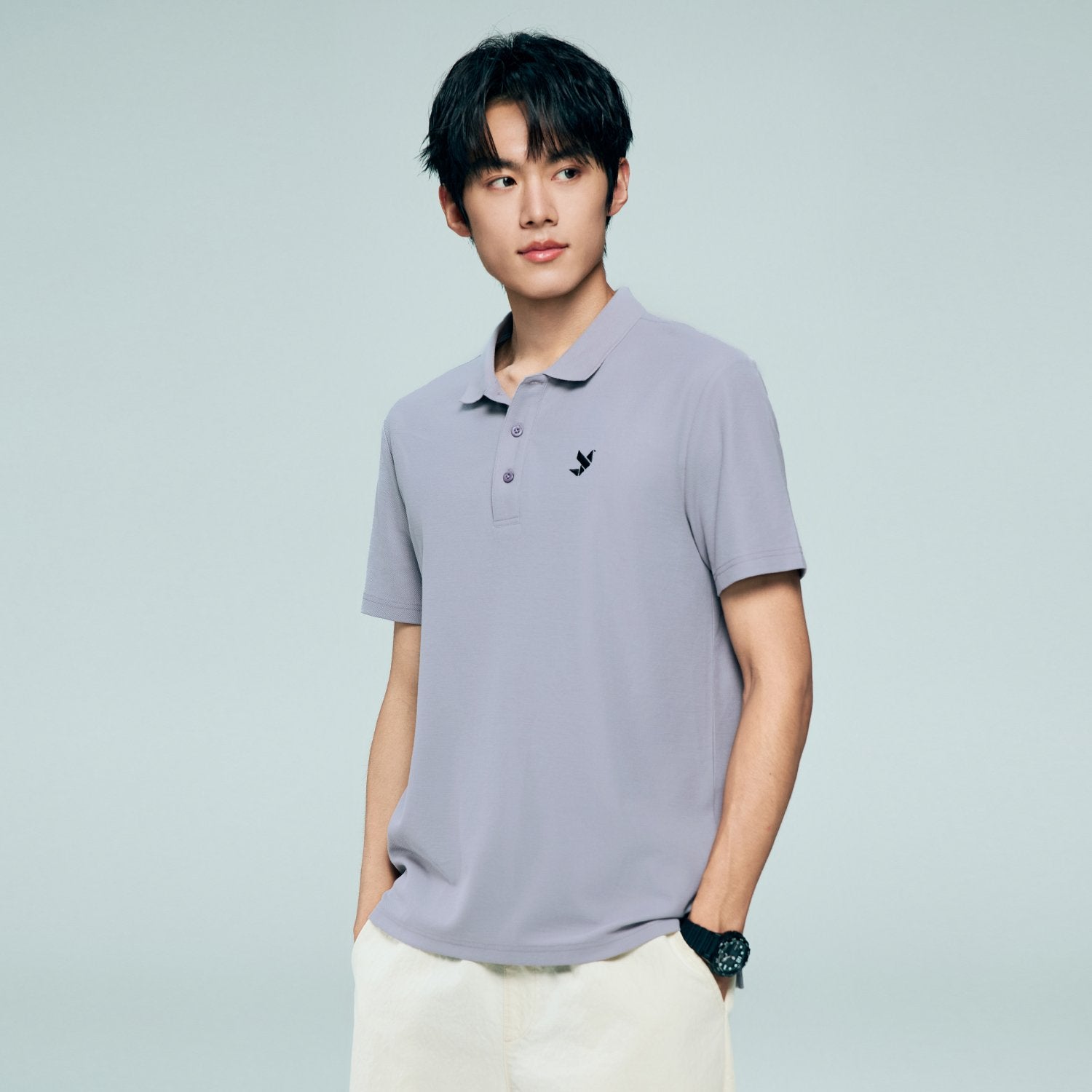 Men's Regular Fit Solid Polo - Image 4