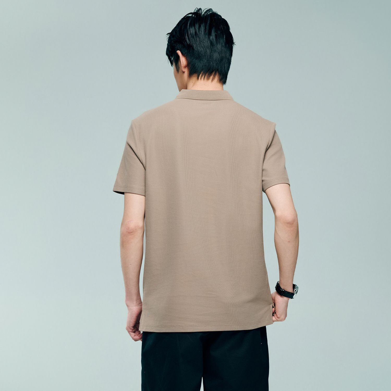 Men's Regular Fit Solid Polo - Image 6