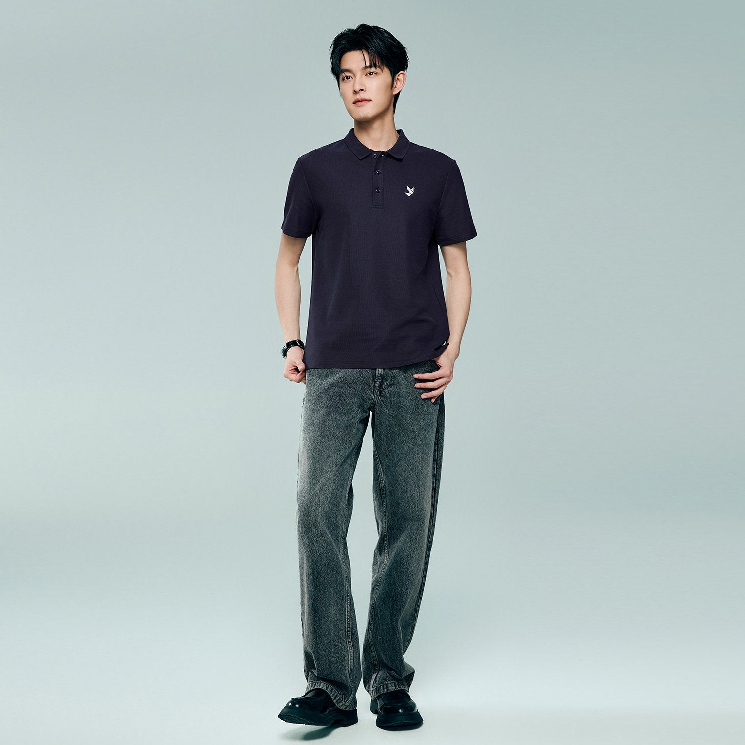 Men's Regular Fit Solid Polo - Image 5