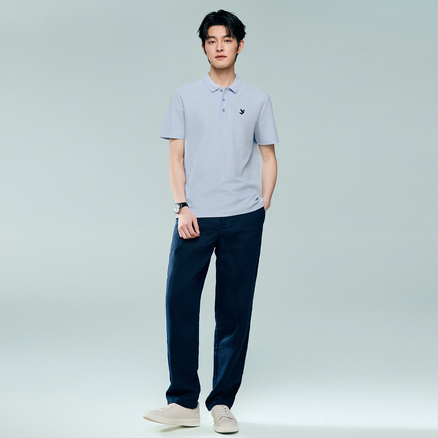 Men's Regular Fit Solid Polo - Image 5