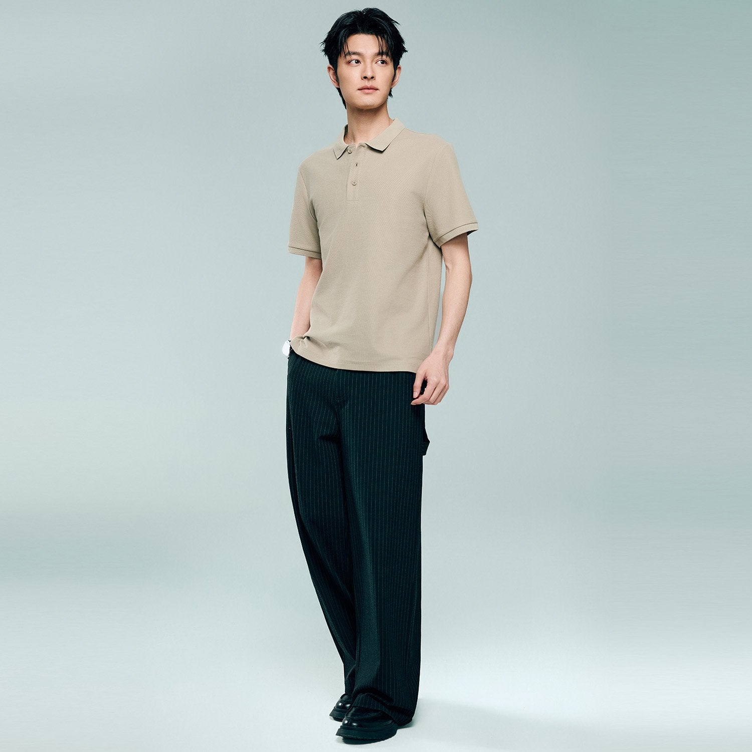 Men's Regular Fit Solid Polo - Image 5