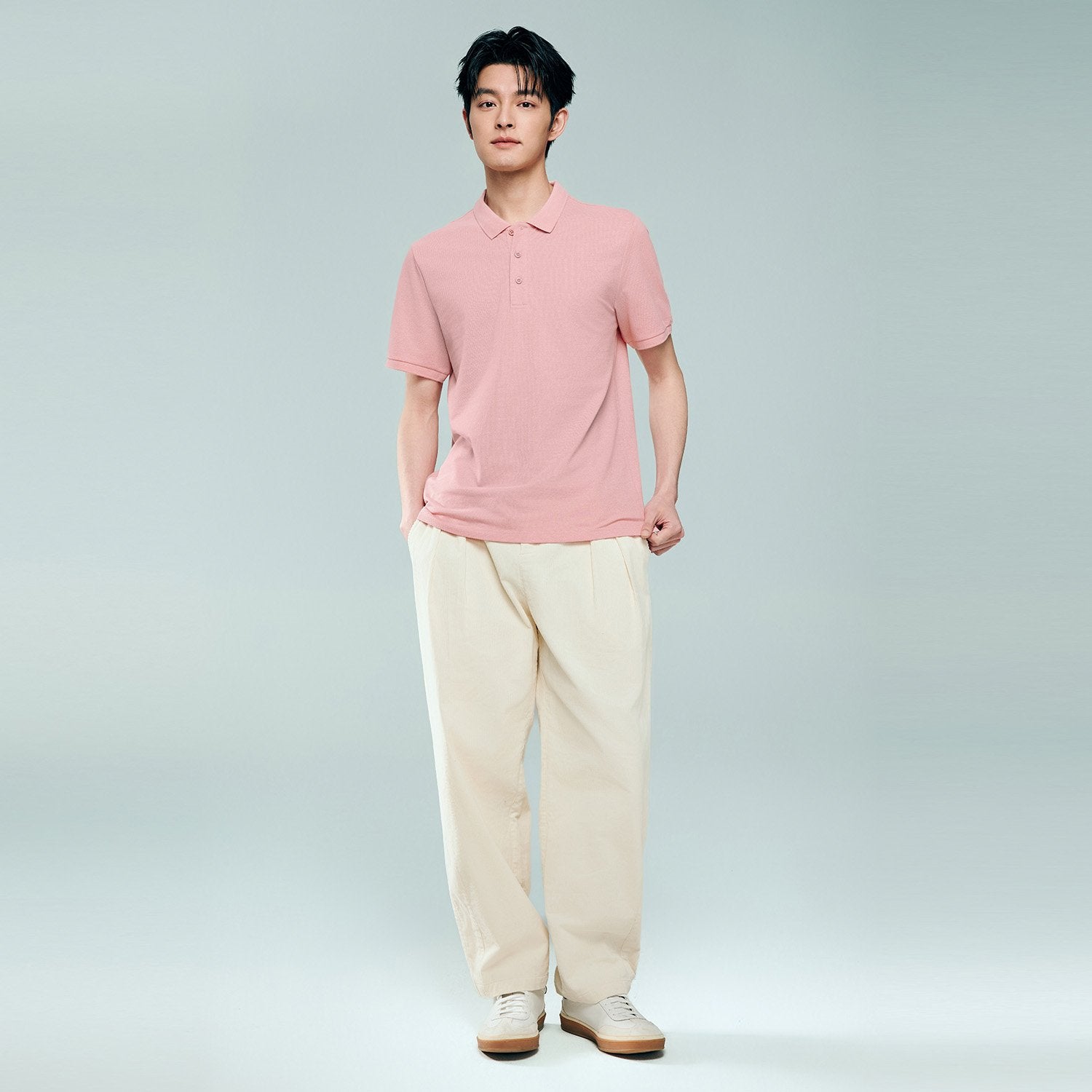Men's Regular Fit Solid Polo - Image 5
