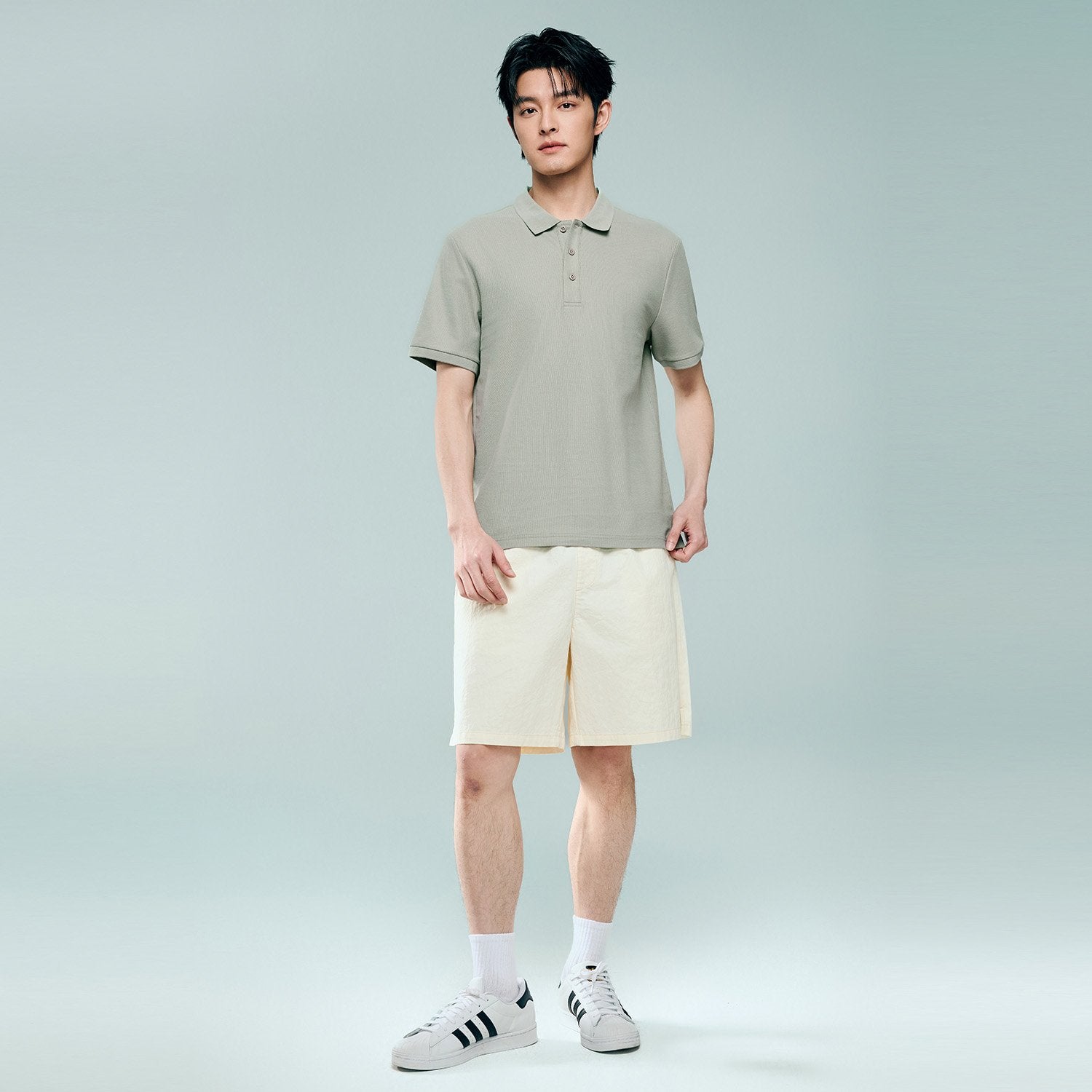 Men's Regular Fit Solid Polo - Image 5