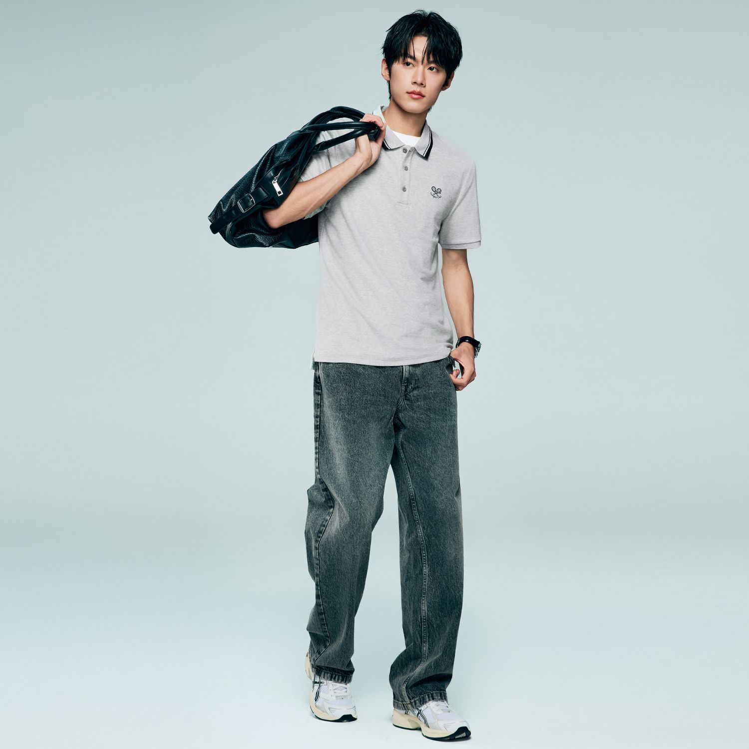 Men's Regular Fit Solid Polo - Image 5