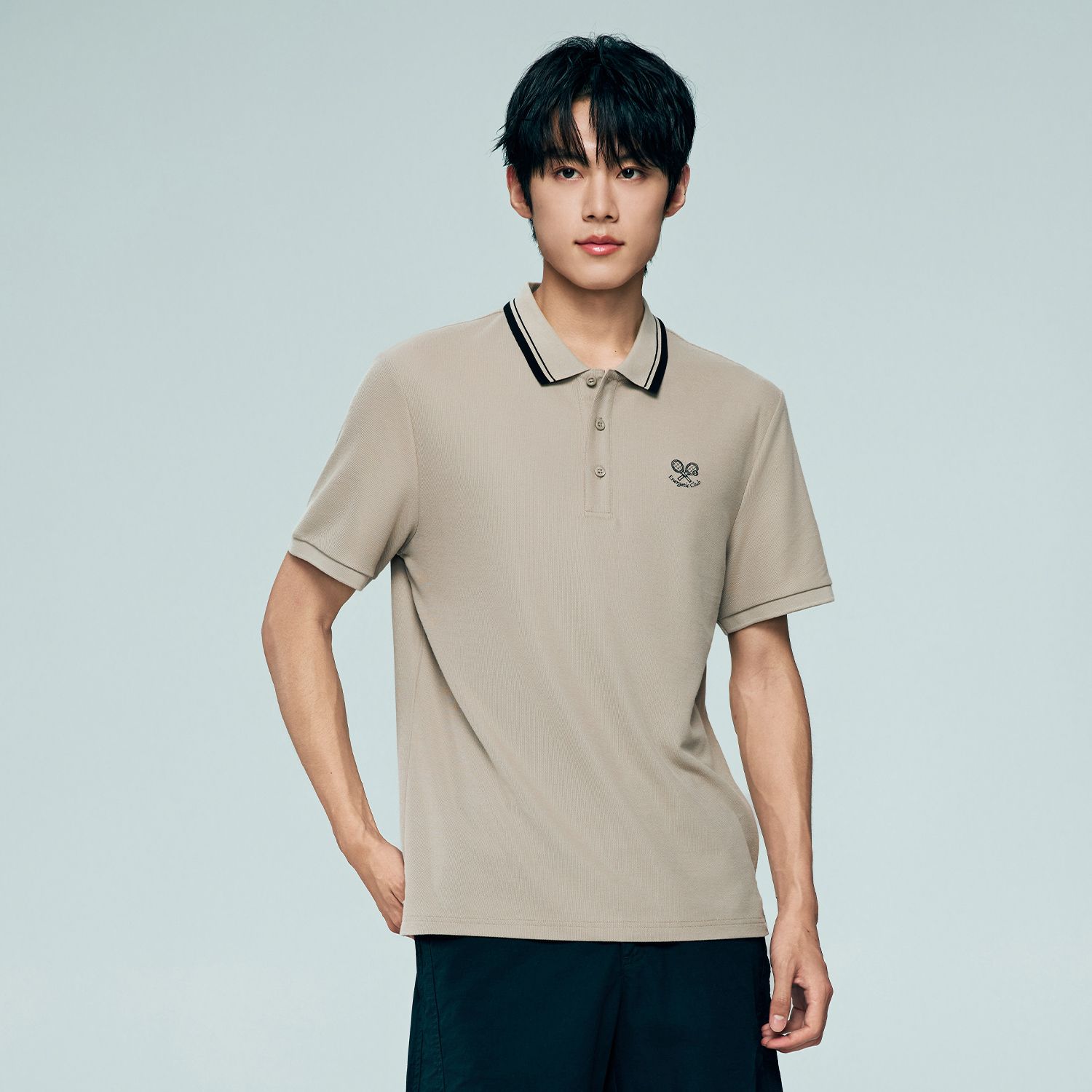 Men's Regular Fit Solid Polo - Image 3