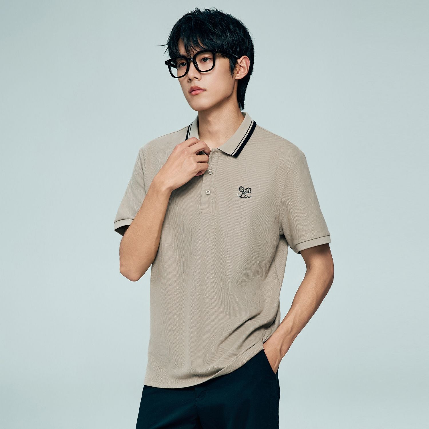 Men's Regular Fit Solid Polo - Image 4