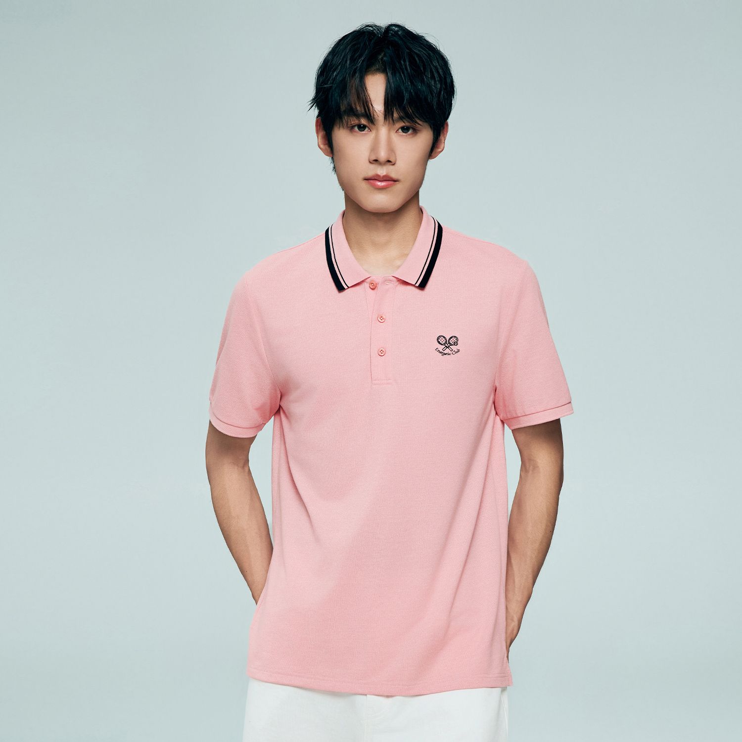 Men's Regular Fit Solid Polo - Image 2
