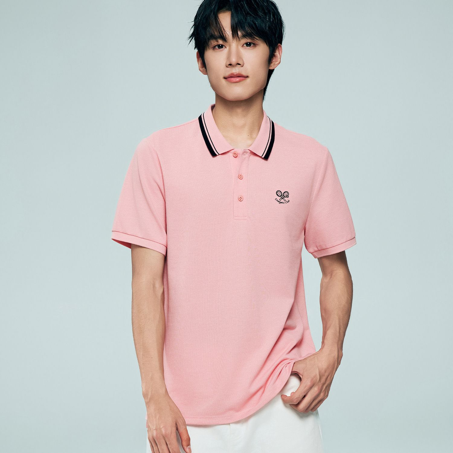 Men's Regular Fit Solid Polo - Image 3