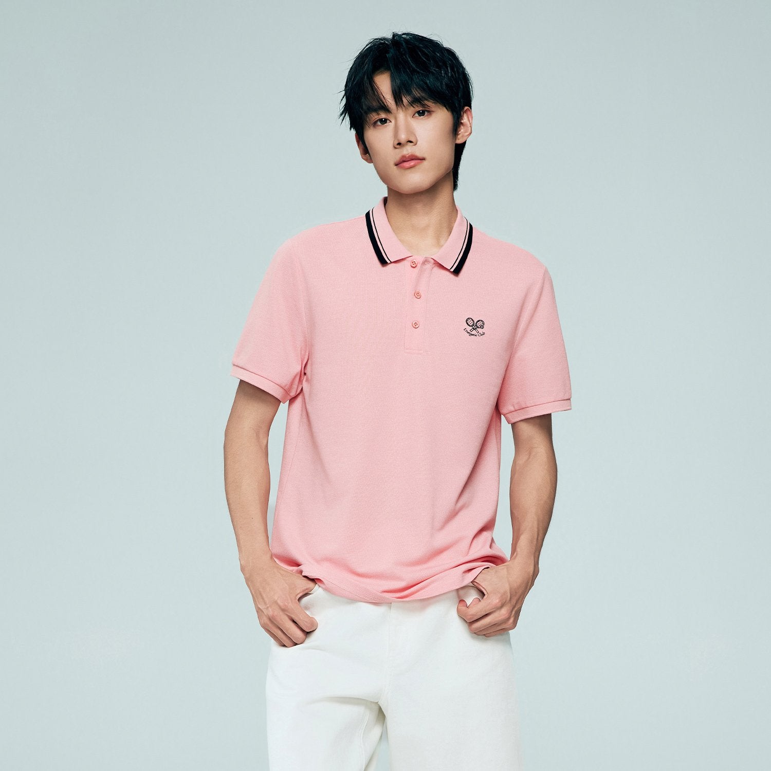 Men's Regular Fit Solid Polo - Image 4