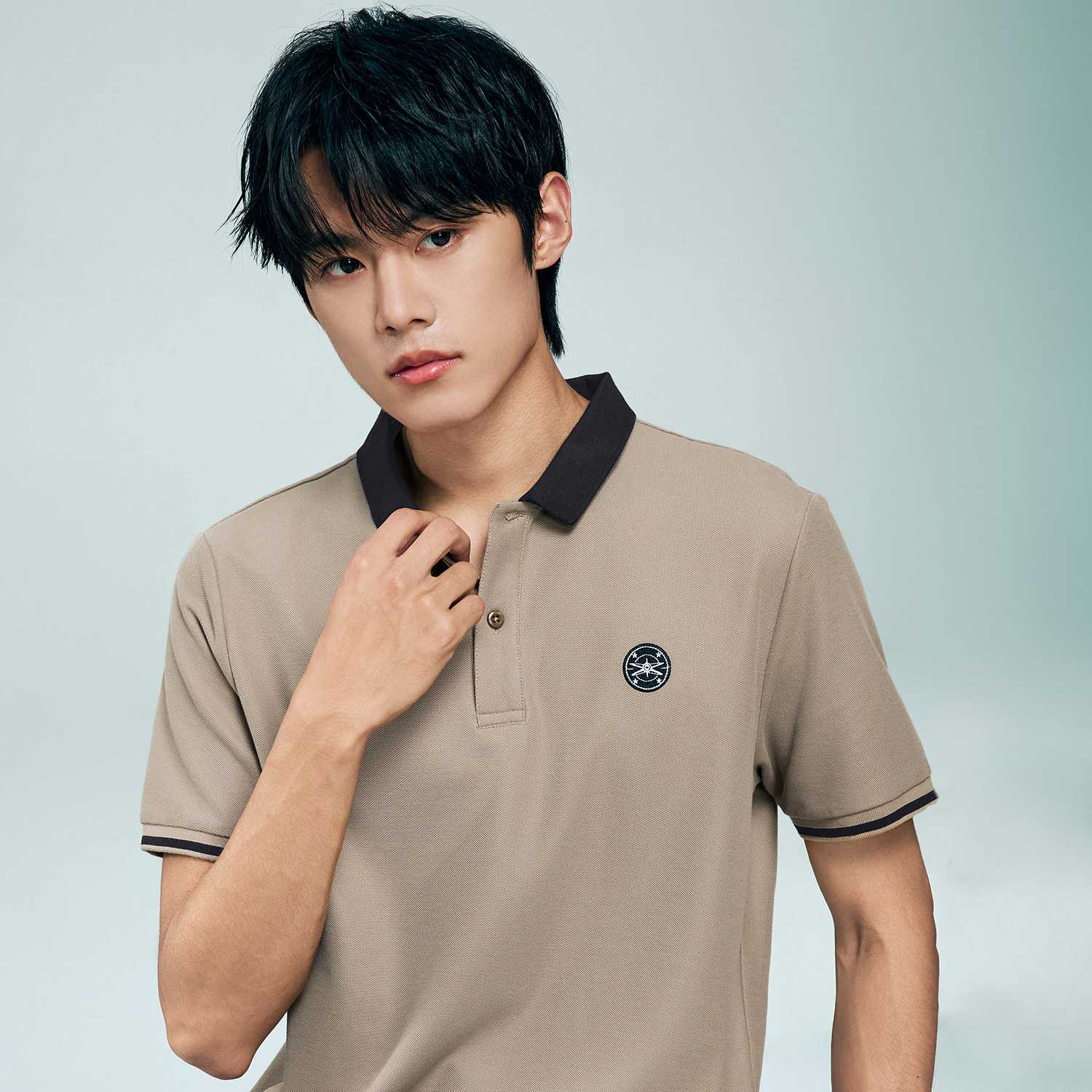 Men's Regular Fit Solid Polo - Image 3
