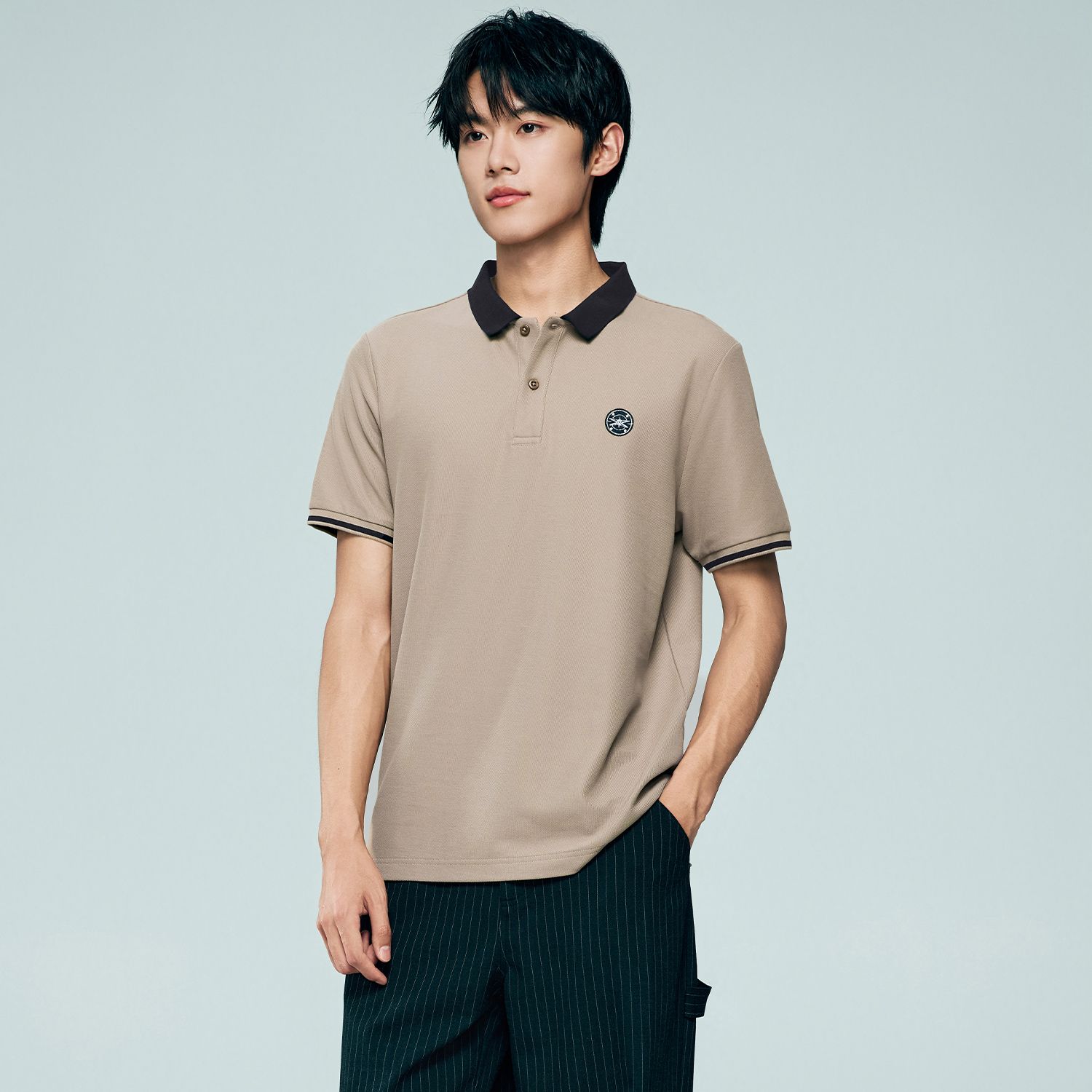 Men's Regular Fit Solid Polo - Image 4