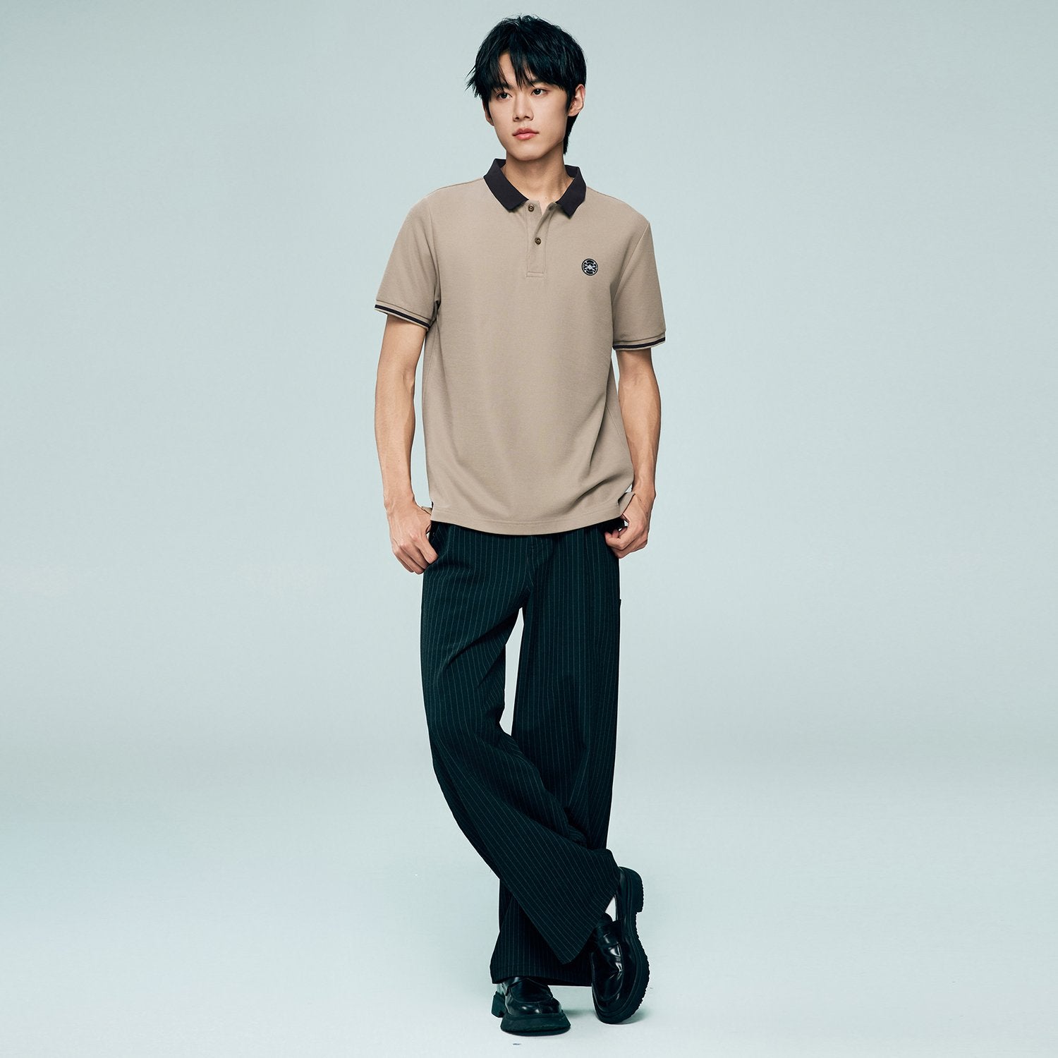 Men's Regular Fit Solid Polo - Image 5