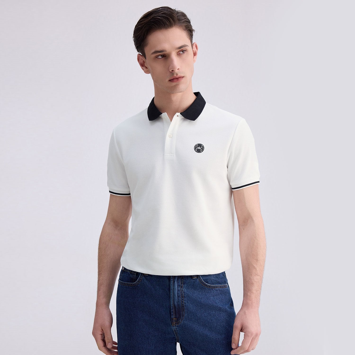 Men's Regular Fit Solid Polo - Image 4