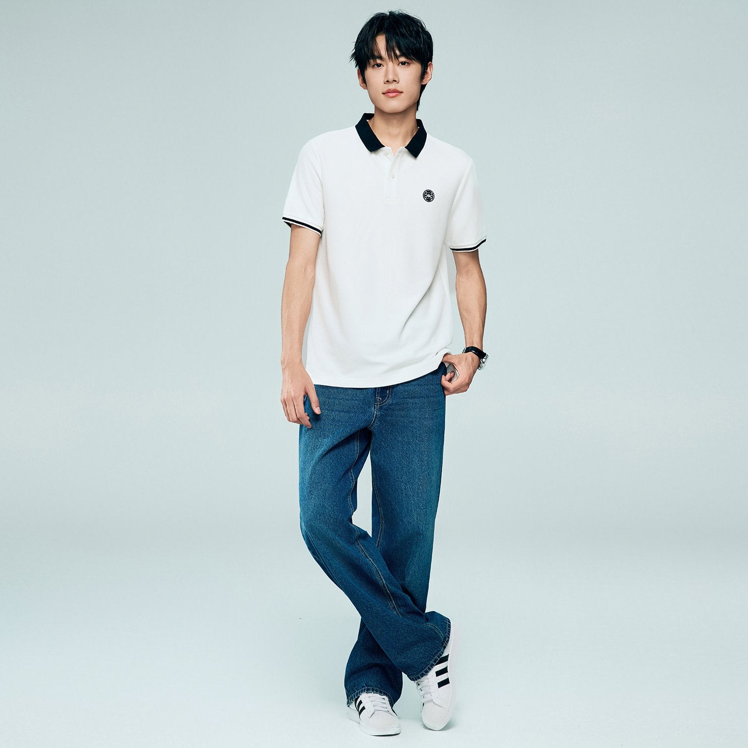 Men's Regular Fit Solid Polo - Image 5