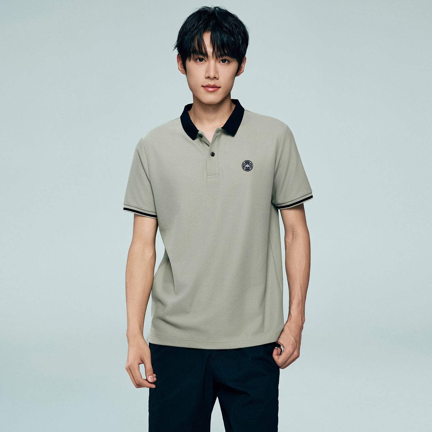 Men's Regular Fit Solid Polo - Image 2