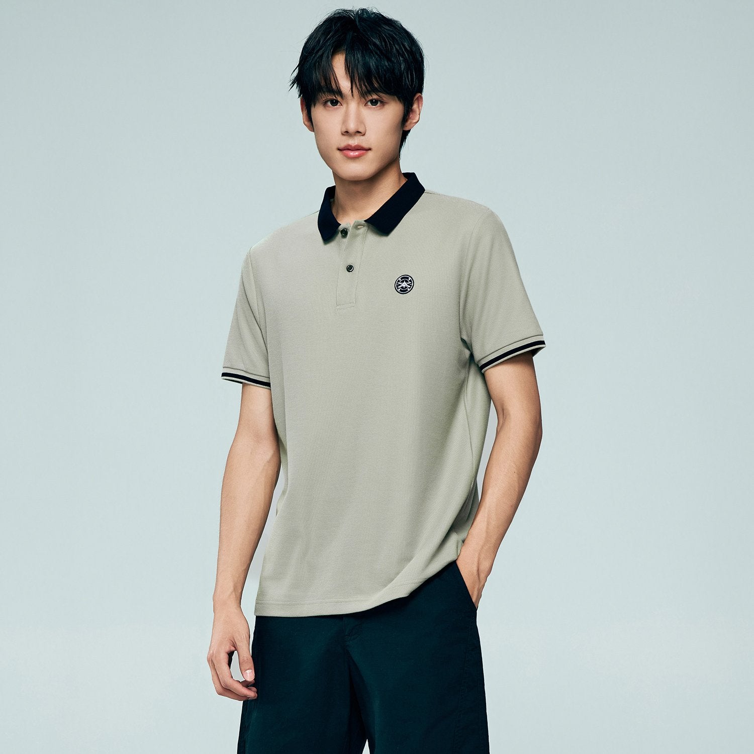Men's Regular Fit Solid Polo - Image 4
