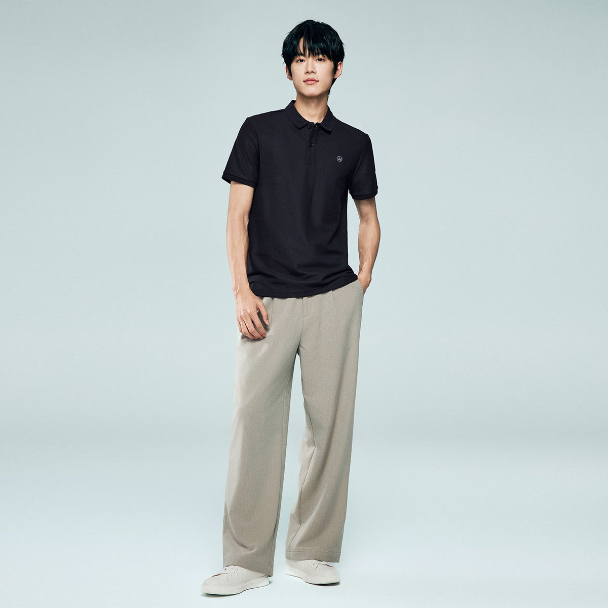 Men's Regular Fit  Solid Polo Shirt - Image 4