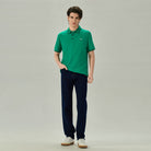 Men's Regular Embroidery Solid Polo - Image 2