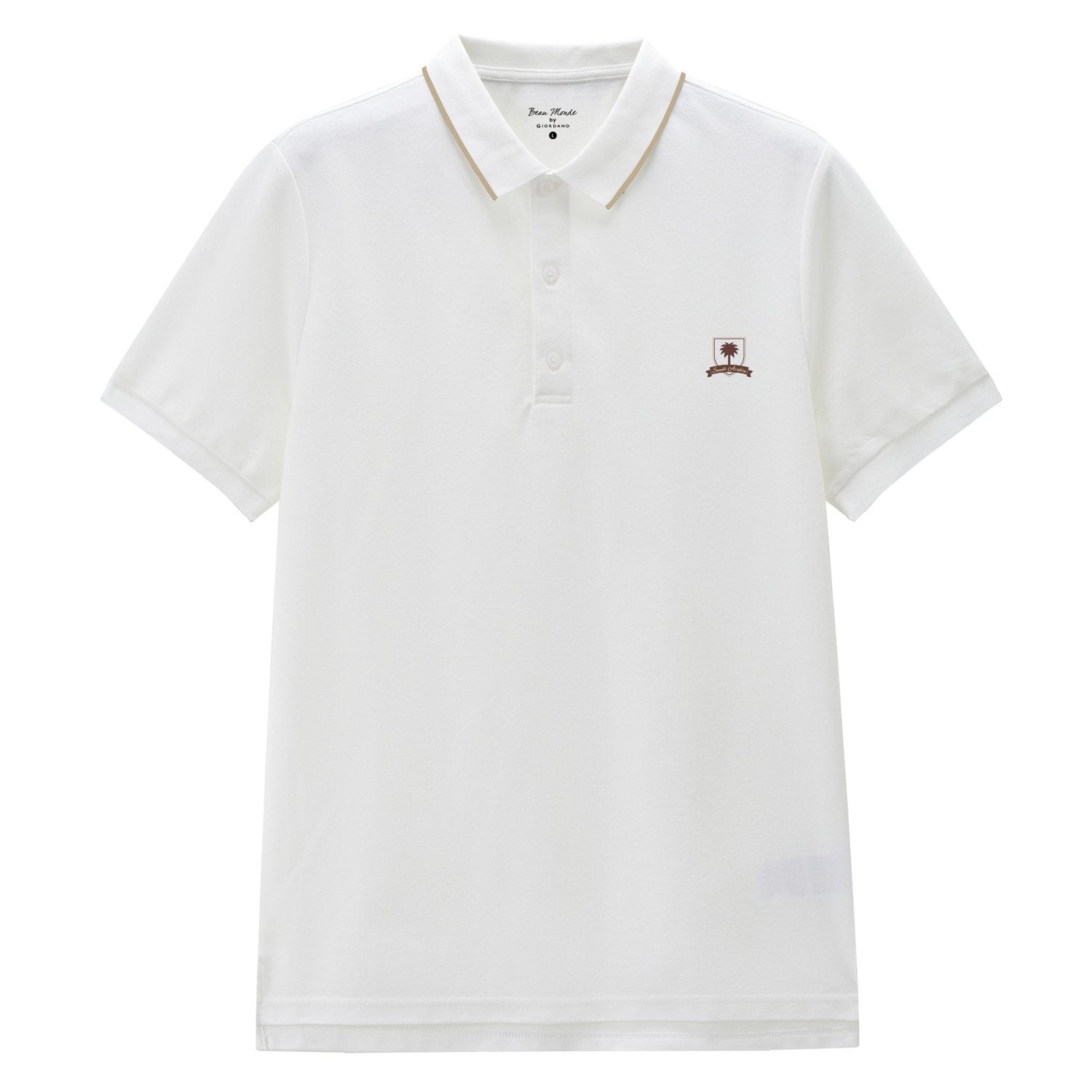Men's Regular Embroidery Solid Polo - Image 3