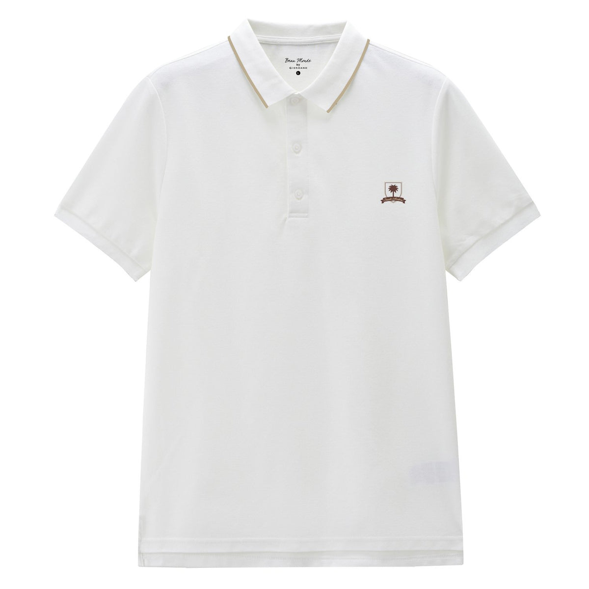 Men's Regular Embroidery Solid Polo - Image 3