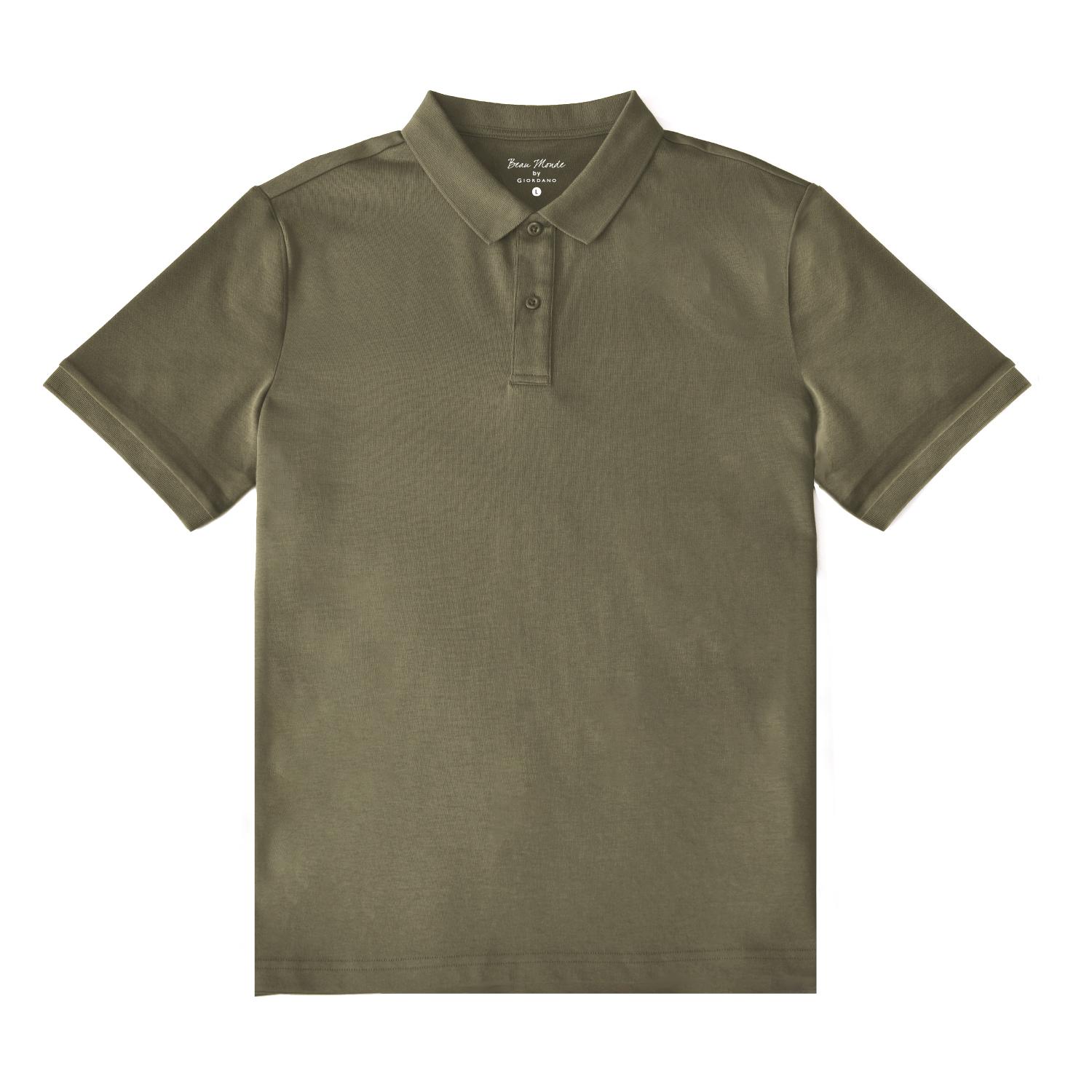 Men's Regular Fit Solid Polo - Image 1