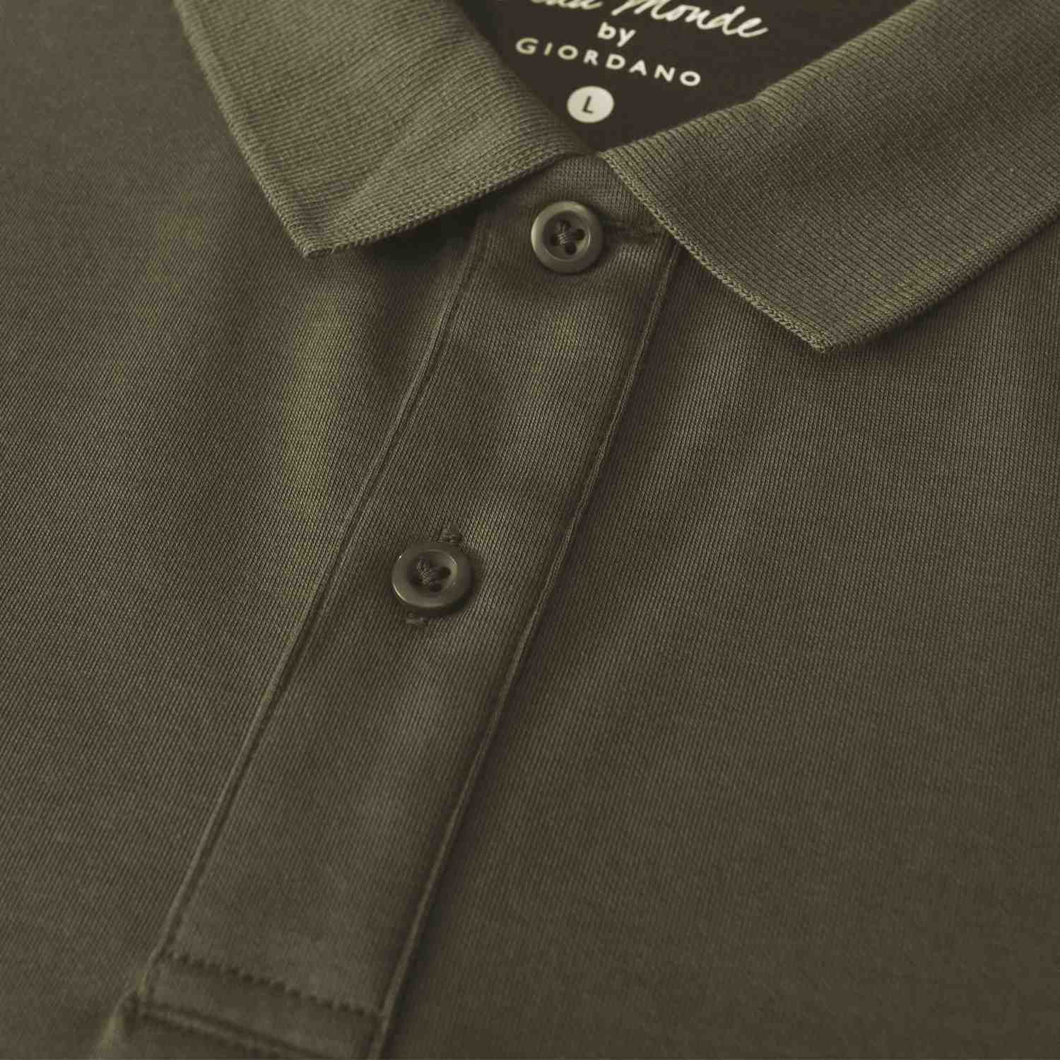 Men's Regular Fit Solid Polo - Image 3
