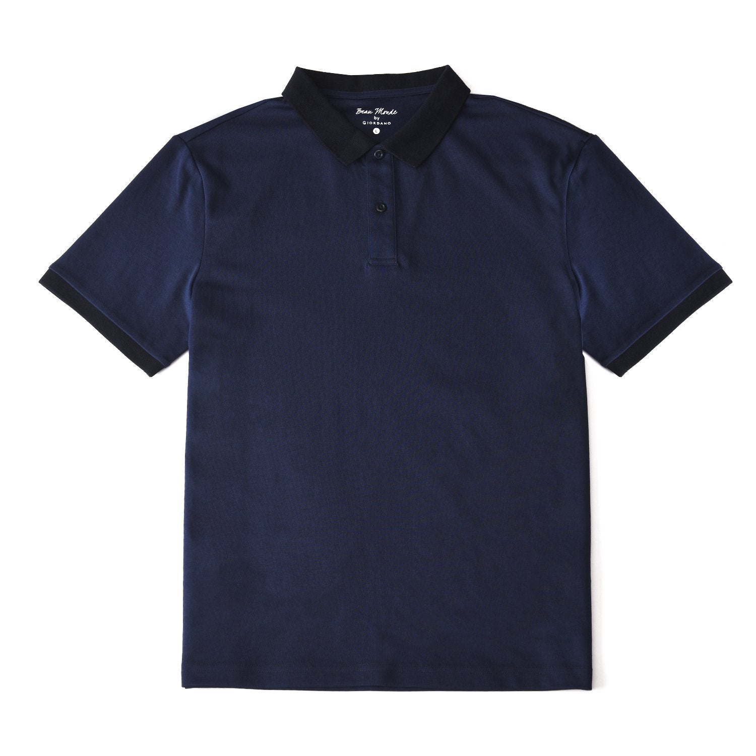 Men's Regular Fit Solid Polo - Image 1