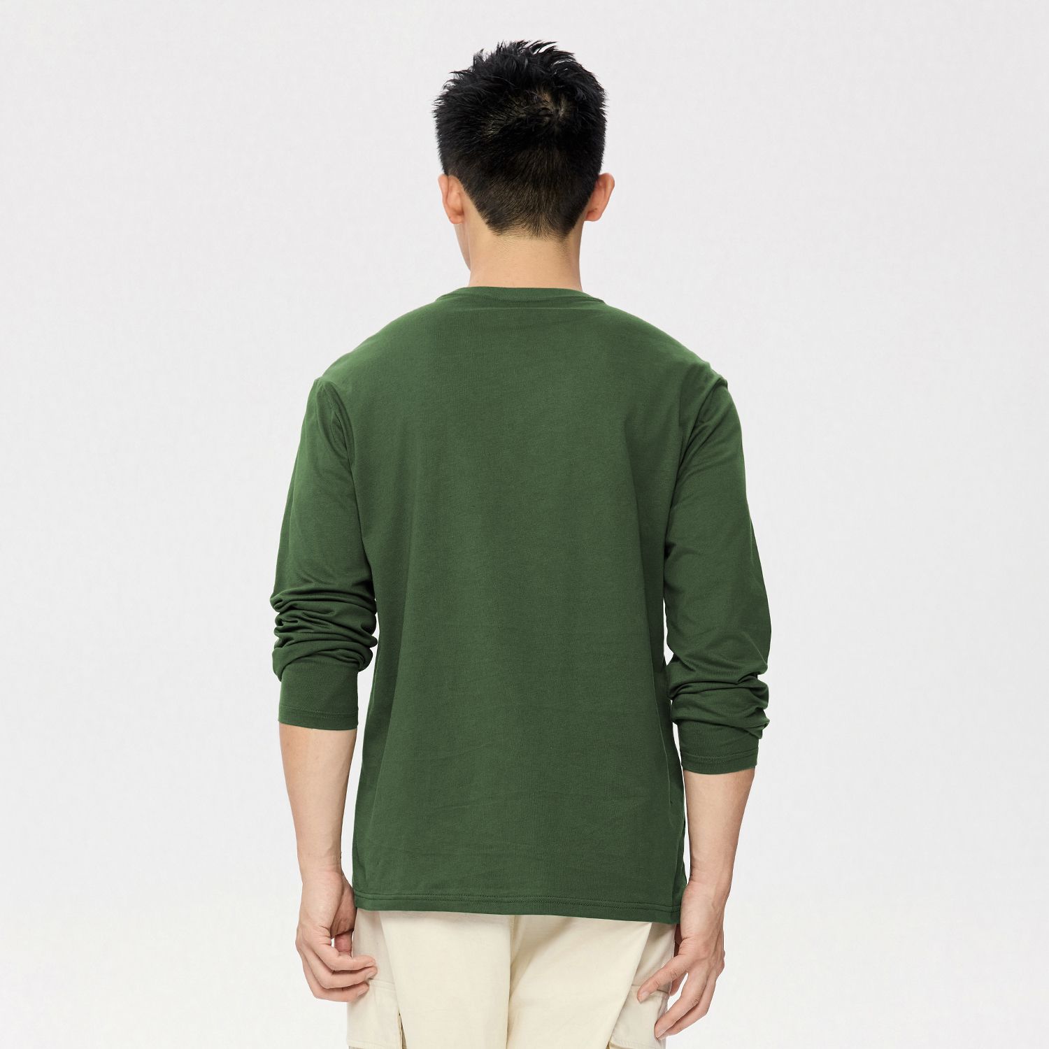 Men's Cotton Jersey Regular Crewneck Tee - Image 3