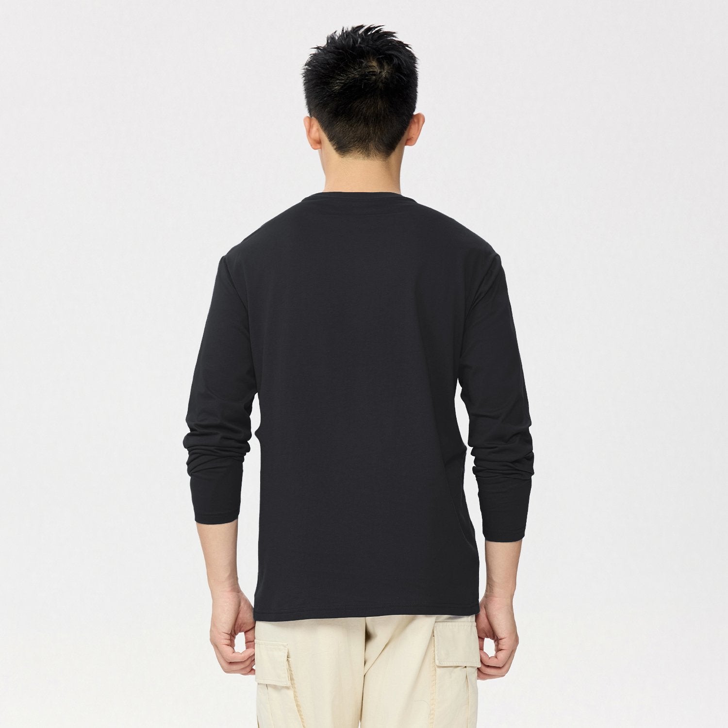 Men's Cotton Jersey Regular Crewneck Tee - Image 2