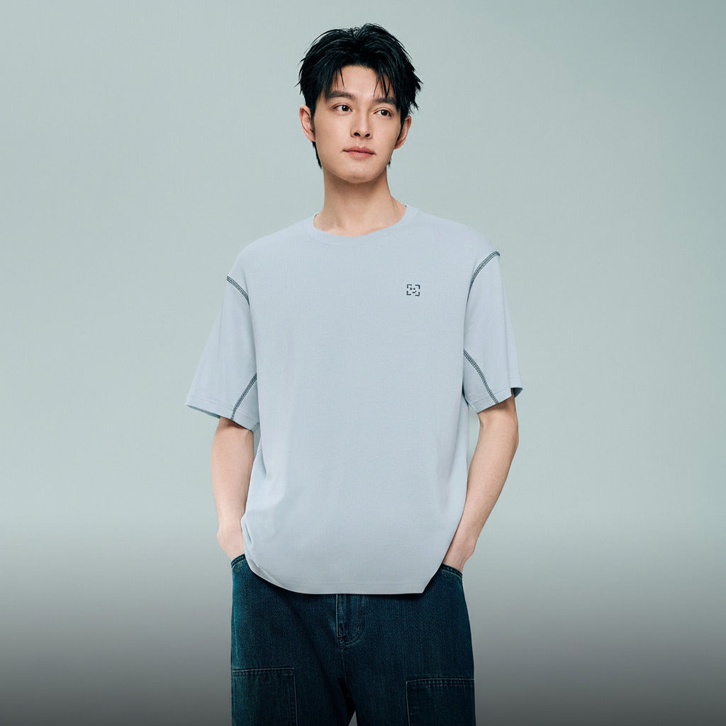 Men's Interlocked Crewneck Loose Tee - Image 1