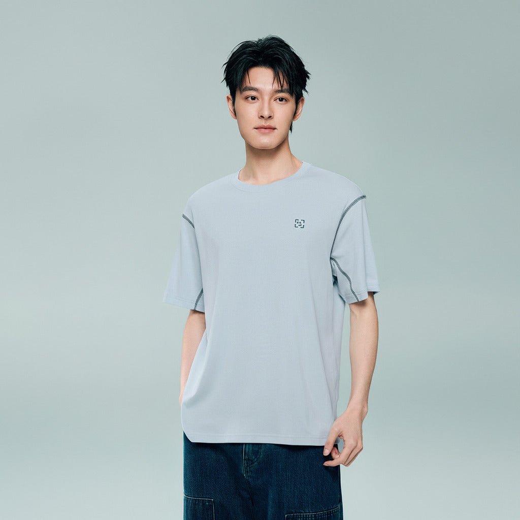 Men's Interlocked Crewneck Loose Tee - Image 2