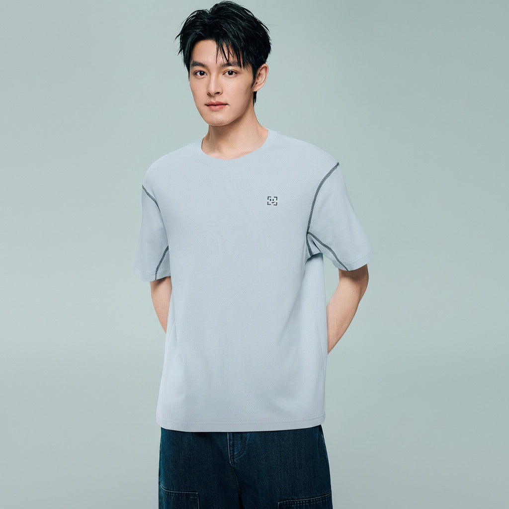 Men's Interlocked Crewneck Loose Tee - Image 3