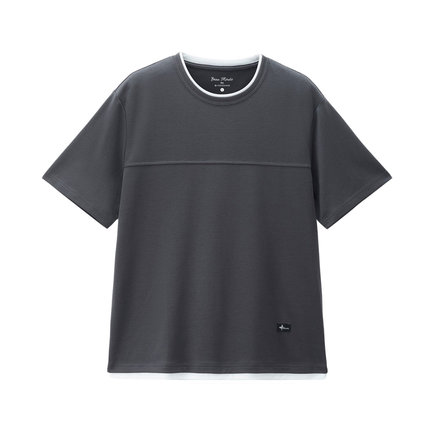 Men's Interlock Crew Neck Short Sleeve Regular Tee - Image 5
